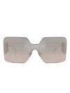Versace Oversize-frame Sunglasses