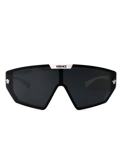 Versace Oversize-frame Sunglasses In Black