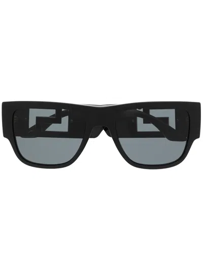 Versace Oversize-frame Sunglasses In Black