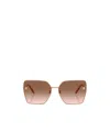 Versace 63mm Oversize Gradient Square Sunglasses In Green