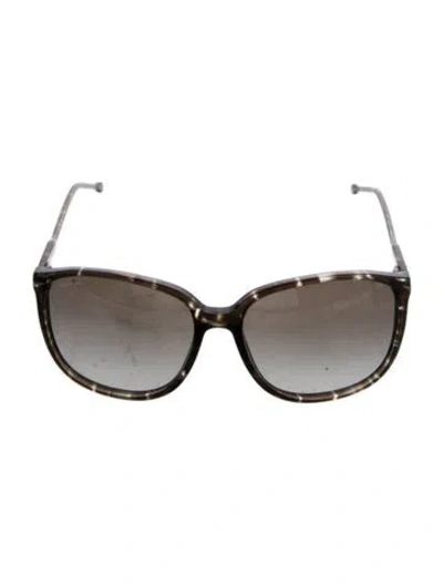 Pre-owned Versace Oversize Gradient Sunglasses In Black