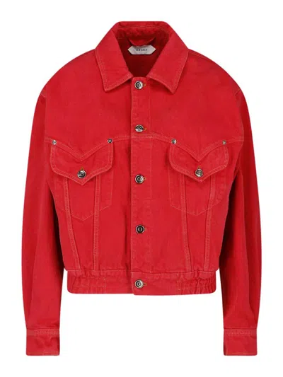 VERSACE OVERSIZED DENIM BLOUSON