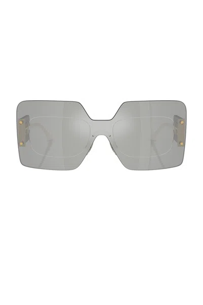 Versace Oversized Square Sunglasses In Gray