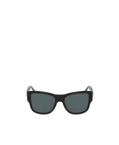 Versace Oversized Sunglasses In Black
