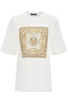 Versace "oversized T-shirt In White-multicolor