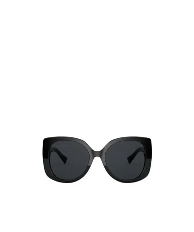 Versace Oversized Tinted Sunglasses In Black