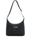 Versace Zippered Shoulder Bag In Black