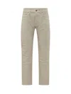 Versace Painted-effect Comfort Jeans In Off White