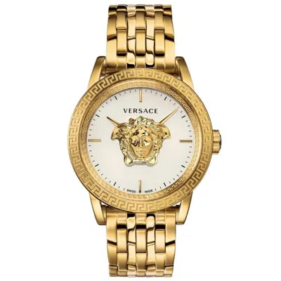 Versace Palazzo Empire Quartz White Dial Men's Watch Verd00318 In White/gold Tone