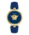 Versace Palazzo Empire Strap Watch In Blue