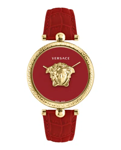 Versace Palazzo Empire Strap Watch In Gold