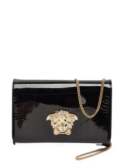 Pre-owned Versace Palazzo Medusa Clutch Bag In Black