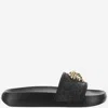 Versace Black Palazzo Slides