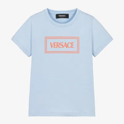 Versace Kids' Pale Blue Cotton T-shirt