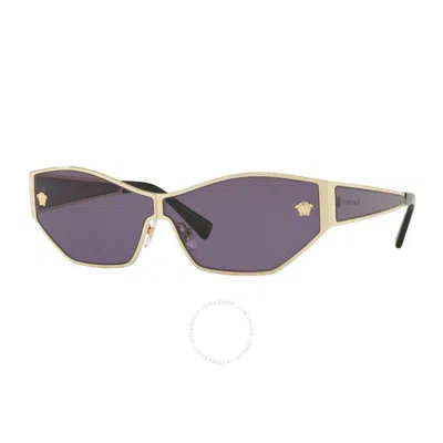 Versace Pale Gold Violet Butterfly Ladies Sunglasses 0ve2205 12521a 67