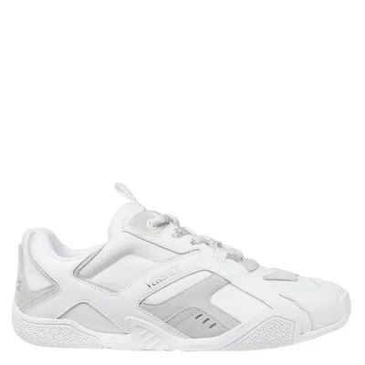 Versace Panel Design Sneakers With Greek Motif In White