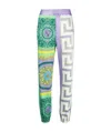 Versace Panelled Baroque Track Trousers In Multicolor
