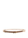 Versace V2025 Chain Leather Belt 2 Cm In Brown