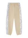 Versace Panelled Track Trousers In Brown