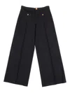 Versace Medusa-button Trousers In Black