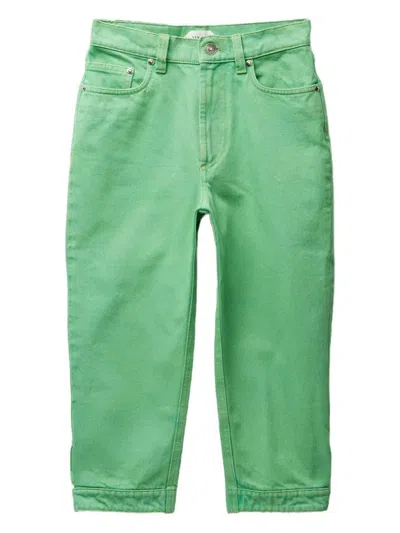 Versace Pant Denim Non Stretch "color" In Green