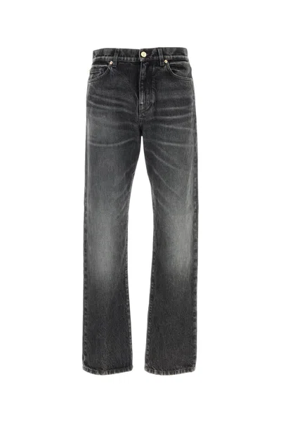 VERSACE VERSACE SLATE DENIM JEANS