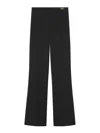 Versace Tailored Wide-leg Pants Front Pleats In Black