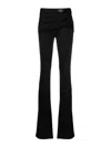 Versace X Dua Lipa Flared Trousers In Black