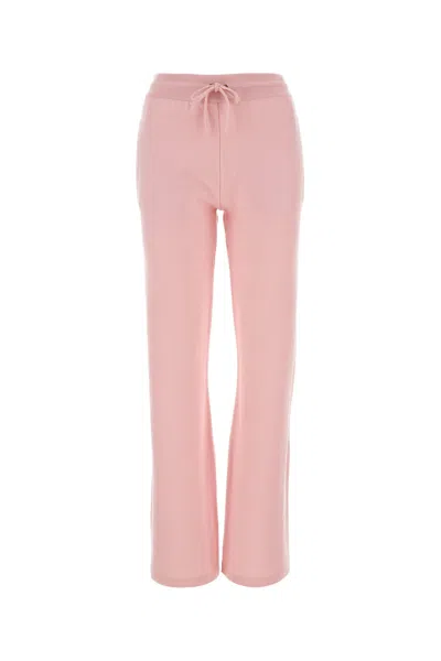 Versace Pink Wool Blend Flared Leg Pant