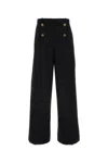 Versace High-rise Wool-blend Wide-leg Pants