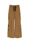 Versace Barocco Cotton Wide-leg Trousers In 5b000