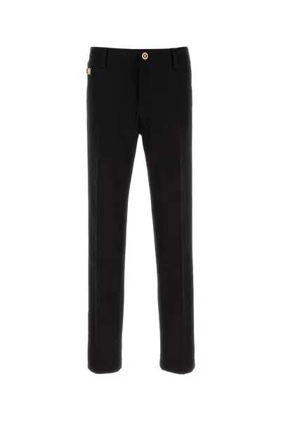 Versace Black Gabardine Chino Pant
