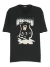 Versace Re-edition Panther Printed Cotton-jersey T-shirt In Black