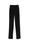 Versace Embellished Panel Formal Pants In Black