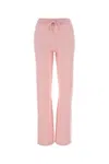 Versace Pink Wool Blend Flared Leg Pant In Pink