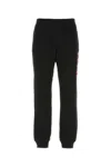 Versace Men Black Cotton Joggers In Black