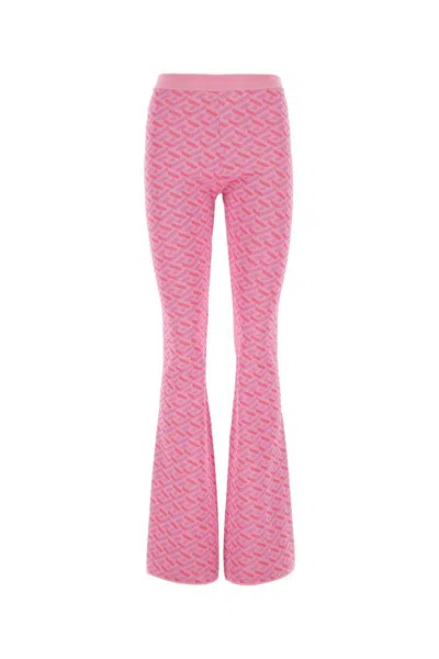 Versace Trousers In Pinkfuxia