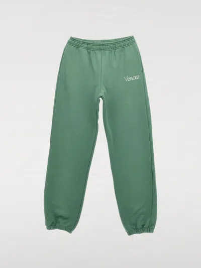 VERSACE PANTS VERSACE KIDS COLOR GREEN,G60540012