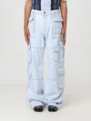 Versace Men's Cargo Jeans In Denim