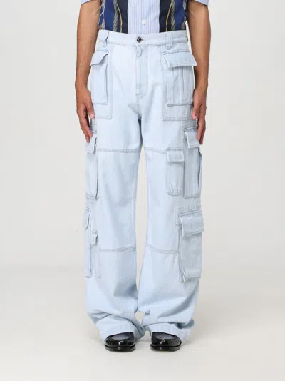 VERSACE PANTS VERSACE MEN COLOR DENIM,F69478028