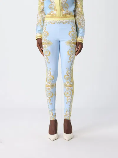 Versace Pants Woman  In Blue