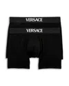 Versace Parigamba Boxer Briefs, Pack Of 2 In Black
