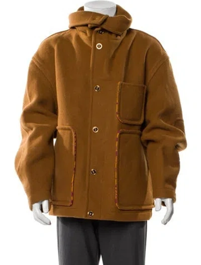 Pre-owned Versace Parka W/ Tags In Brown