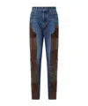 Versace Patchwork Panelled Jeans In Multi
