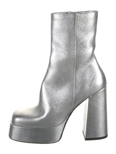 Pre-owned Versace Patent Leather Boots