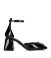 Versace Barret Embellished Patent-leather Pumps In Black