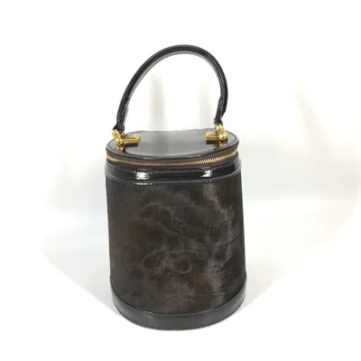 Pre-owned Versace Patent Leather Leather Handbag Vanity Bag () In Multi