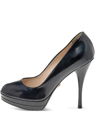 Pre-owned Versace Patent-leather Platform Pumps