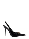 Versace Gianni Ribbon Medusa Patent Slingback Pumps