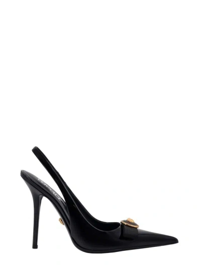 VERSACE VERSACE PATENT LEATHER SLINGBACK